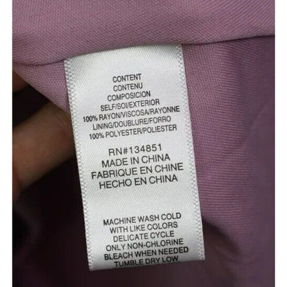 WAYF Blouson Pullover Lined Short Sleeve Flowy Midi Dress Size 1X Lavender NWT