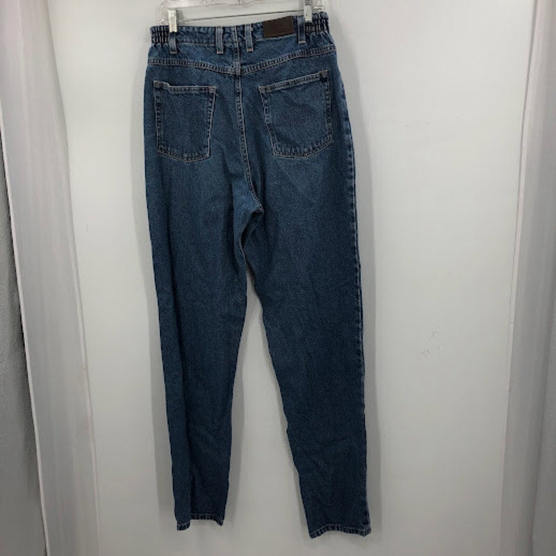 L.L. Bean Mom jeans High Waisted Mom Size 12 Tall Elastic Waist Tapered Leg