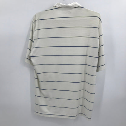 LOT GOLF MEDIUM Short Sleeve Striped 4 Polo Shirts Collared Neck