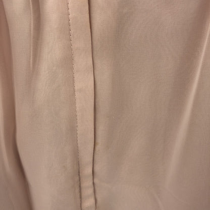 Miss Elliette Vintage 1990s Puff Sleeve Faux Wrap Pleated Dress Pink Medium