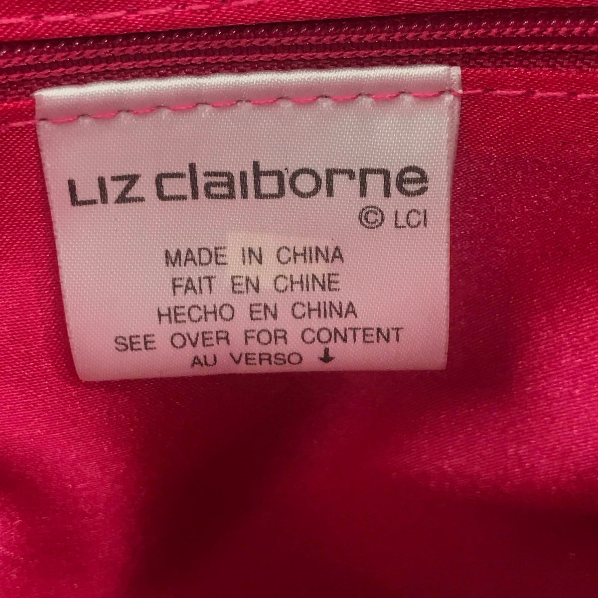Liz Claiborne Hand Bag & Shoulder Bag Purse Fringe Red/Black
