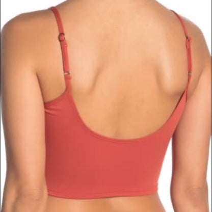 The Bikini Lab Solid Bralette Bikini Top Size Medium casual layering summer NEW