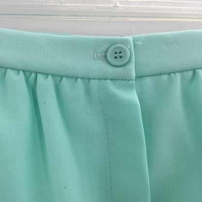 Perry Classics Vintage Mint GREEN A-Line Skirt Polyester Size 14 WIGGLE PENCIL
