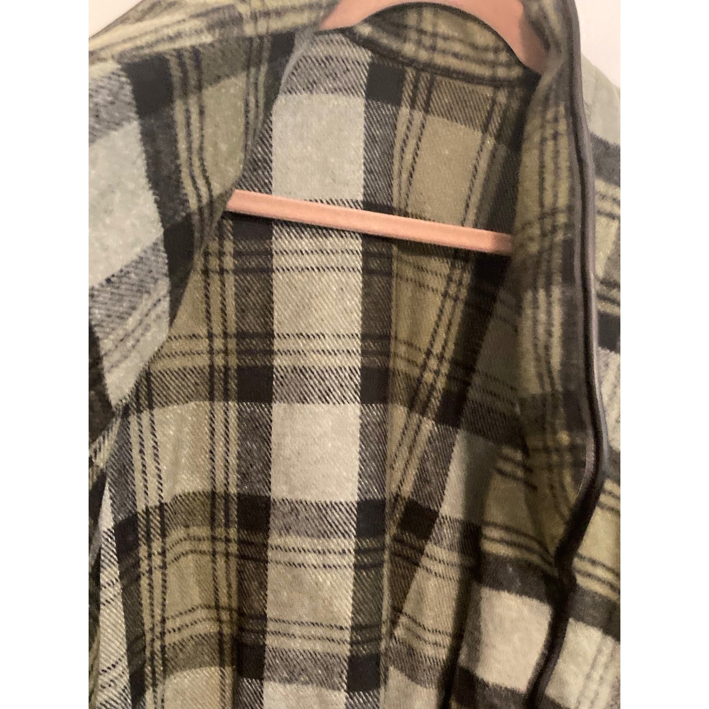 Nordstrom Cape Poncho One Size Green Lodge Plaid NWT