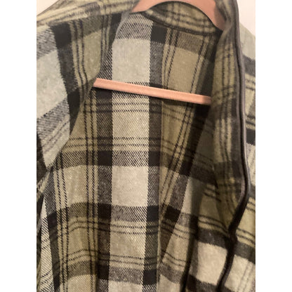 Nordstrom Cape Poncho One Size Green Lodge Plaid NWT