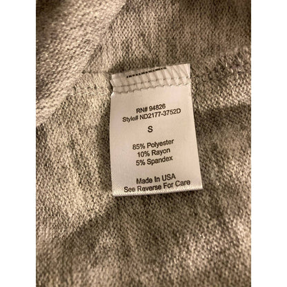 Threads & States V-Neck Cutout Knit Sweater Dress Size Small Gray Marl New