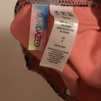 SUNDAZED NEW Ellie Ruffled Hipster Bikini Bottom Size Small