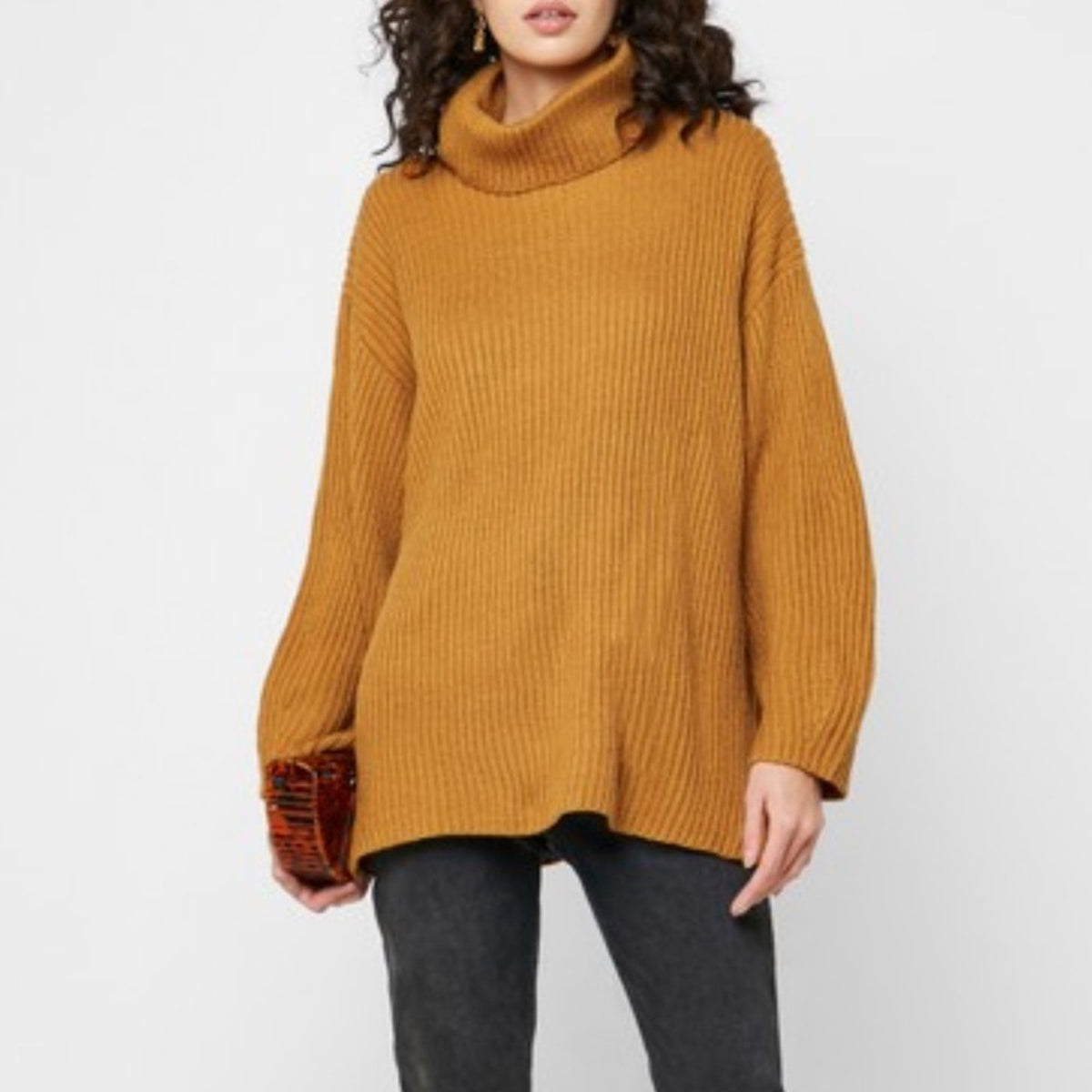 Topshop NEW Roll Neck Ribbed Sweater Size US 8-10
