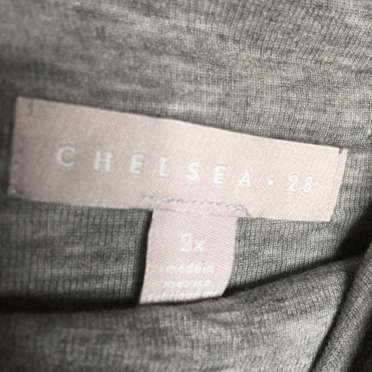 NWT Chelsea28 Layering Turtleneck Long sleeves Size 2X SHIRT TOP lightweight