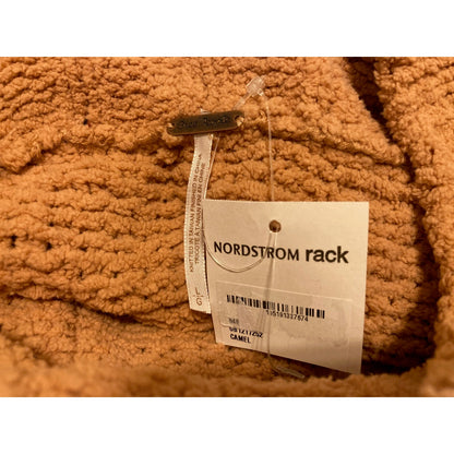 Free People NWT Be Yours Cowl Neck Sweater Size Large in Camel NWT Oversized NEW