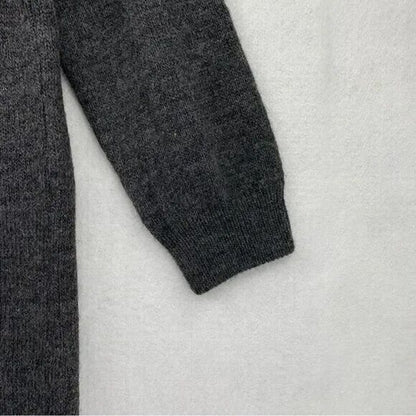 Topshop Womens Turtleneck Sweater Tunic Dress Size 8 US Charcoal NWT Long Sleeve