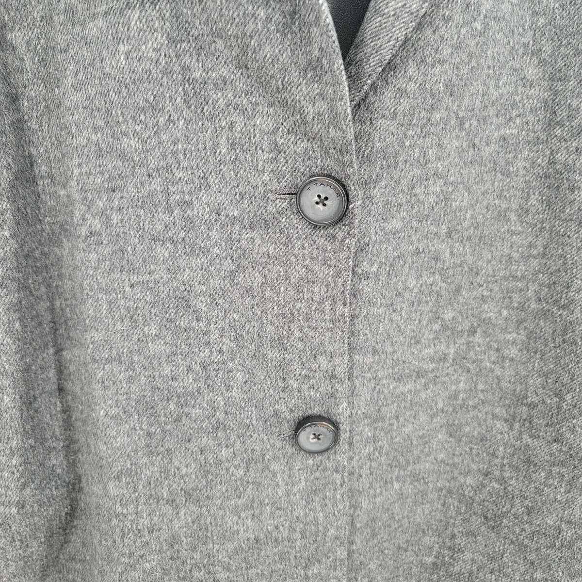 T Tahari Long Sleeve Front 2 Button Trench Coat Lapel Collar Gray 3X