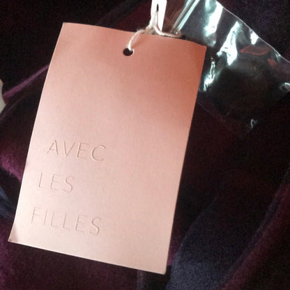 AVEC LES FILLES NEW Long Plaid Coat Size Medium