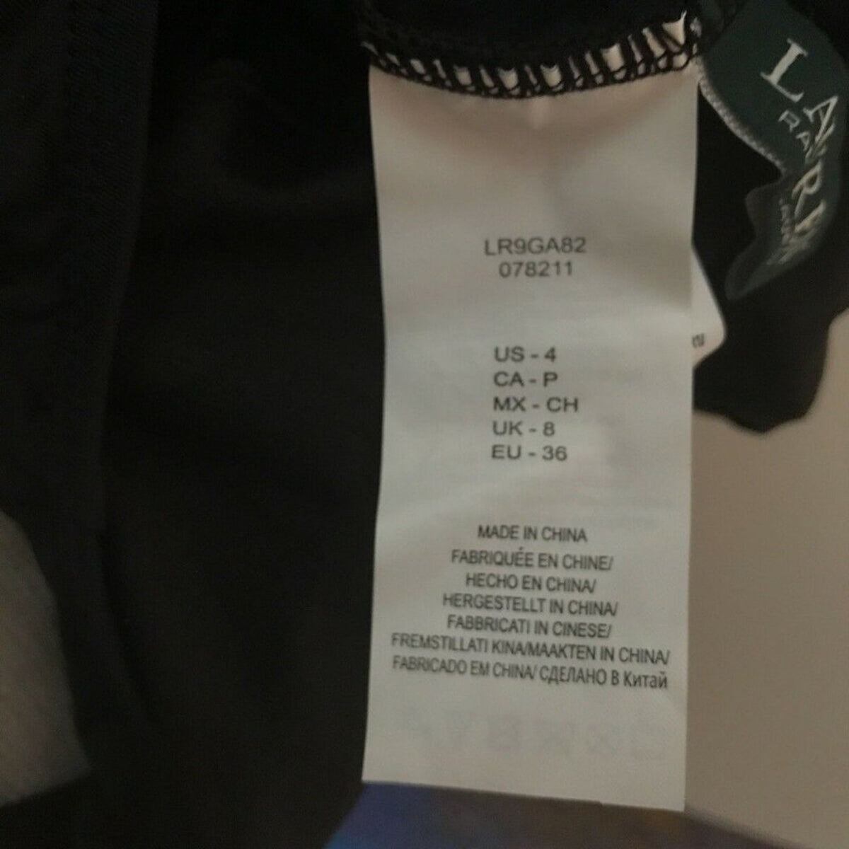 Ralph Lauren NEW Halter Front Keyhole Swimsuit Tankini Solid Black Size 4