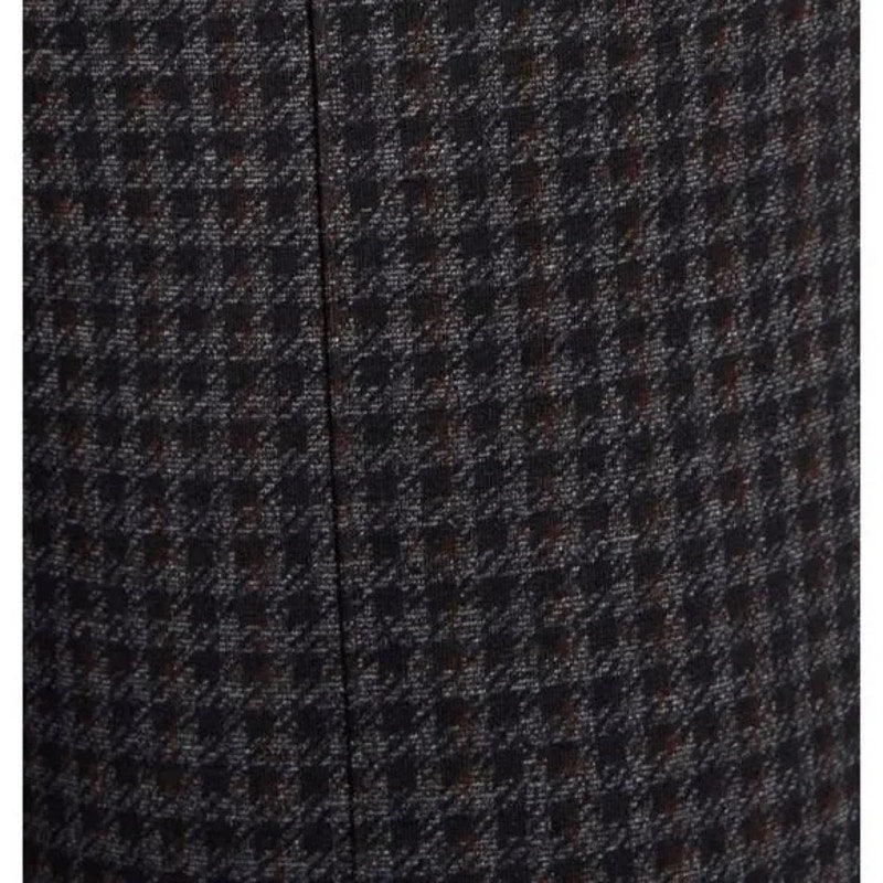 Wit & Wisdom Ankle Fitted Leggings with Pockets Sz Small Charcoal Gray Plaid NWT