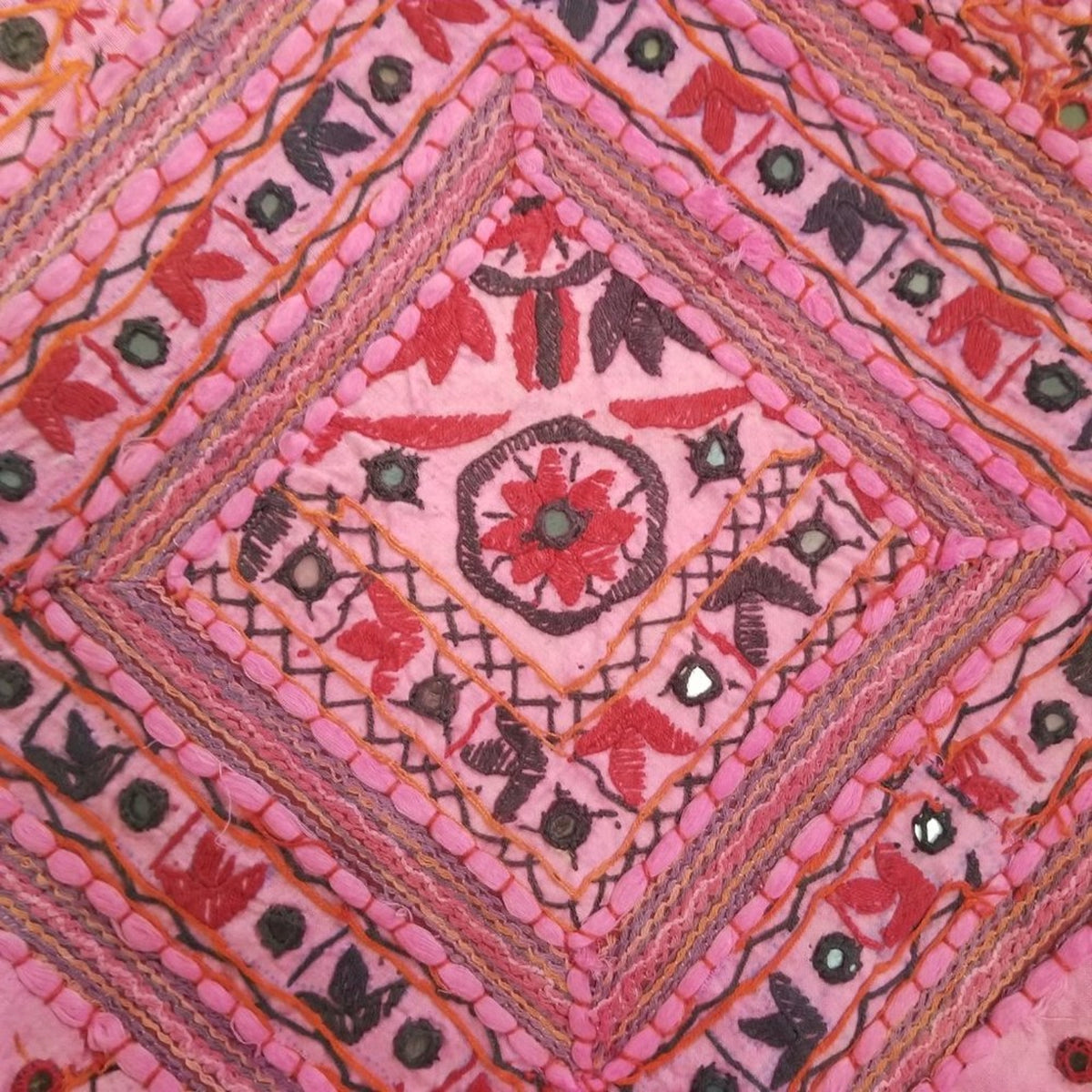 Reclaimed Fabric Indian shoulder purse Gypsy Boho Hippy Bucket Bag 15" X 33" NEW