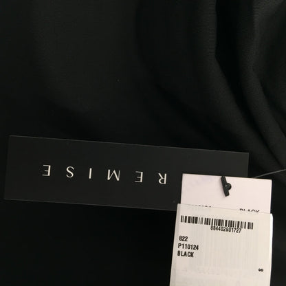 Premise Career Cowl Neck Blouse Top Short Sleeve Black Solid Size Small NWT