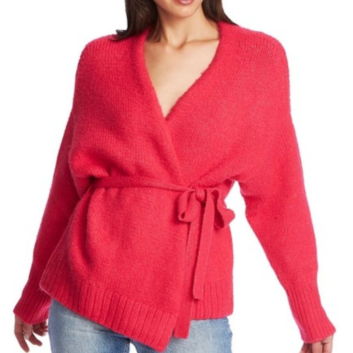 NWT 1.state Cardigan Sweater Surplice V-Neck XL