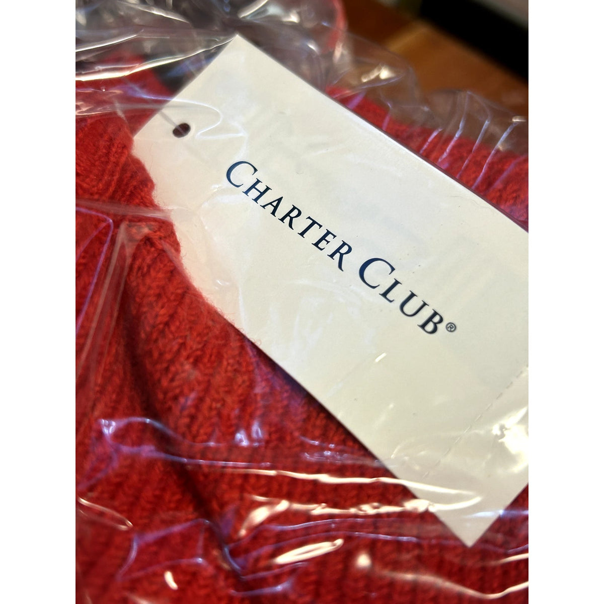 Charter Club NWT Whimsy Sweater Long-Sleeve Crew Neck Ravishing Red Small
