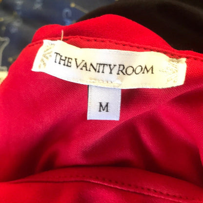 Vanity Room Off the Shoulder Scuba Crepe Dress red Medium spring summer party