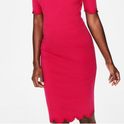 Boden NEW Pink Emma Ponte Body-con Dress Size 8P