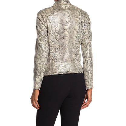 Philosophy NWT Snake Print Faux Leather Moto Jacket Small