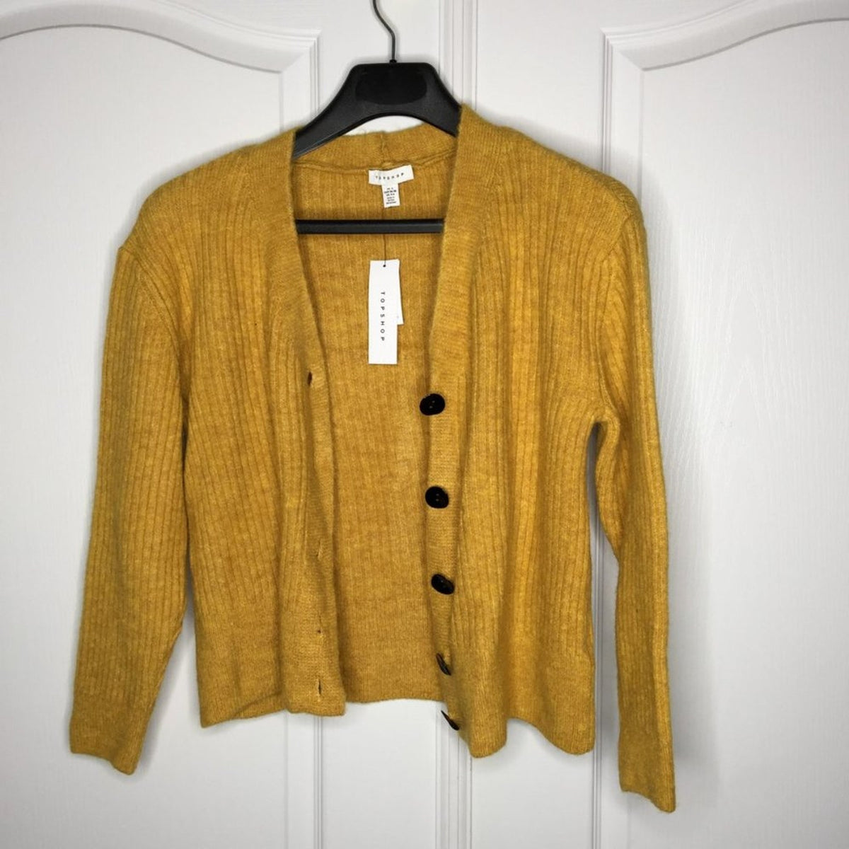 NWT TOPSHOP Button Front Knit Cardigan Sweater Size Large US 12