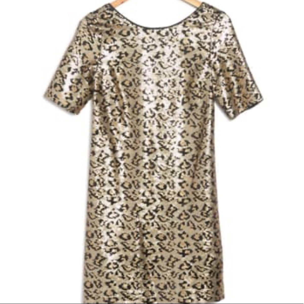 Betsy Johnson NEW Leopard Sequin Mini Dress Size 0