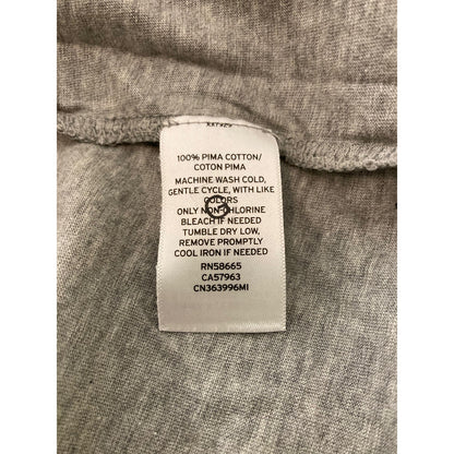 Caslon Lightweight Scoop Neck Cotton Tee Top XL/Extra Large Grey Heather NWT