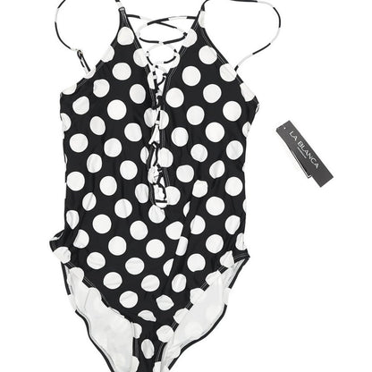 La Blanca NWT One Piece Swimsuit Polka Dot Print US 12