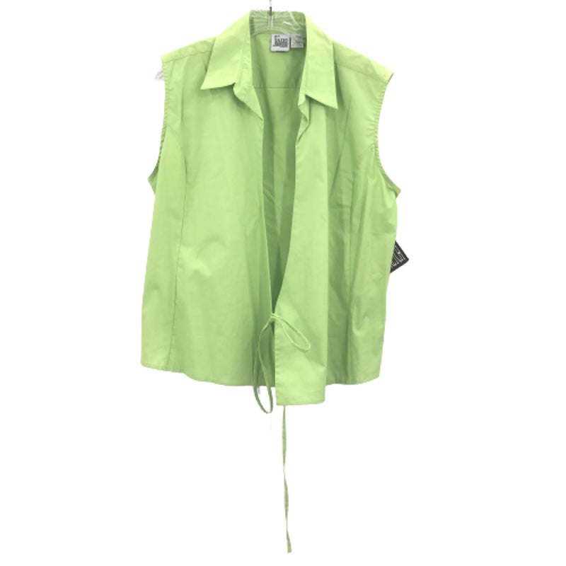 Jane Identified Women's wrap Tie Sleeveless Shirt Top Size Large NWT