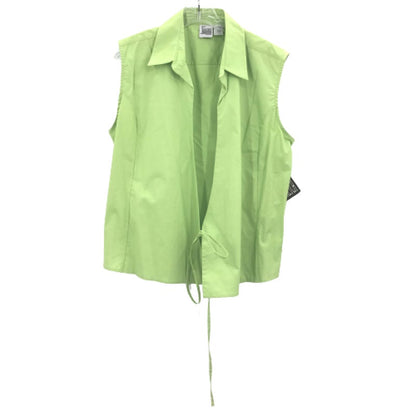Jane Identified Women's wrap Tie Sleeveless Shirt Top Size Large NWT