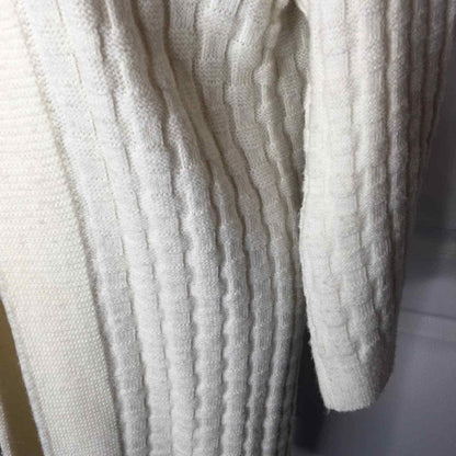 Bradley white sweater Medium Wintuk Vintage Knit Long Sleeve Cardigan Duster