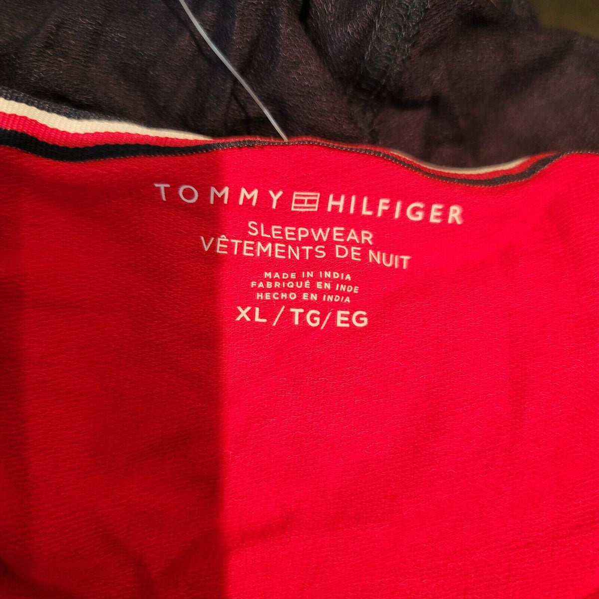 Tommy Hilfiger Color Blocked Cropped Knit Jersey Long sleeve Hoodie Size XL New
