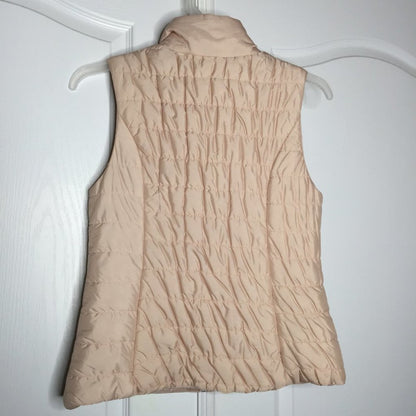 Cambridge Dry Goods Lightweight Quilted Puffer Vest Sleeveless Medium Rose Gold