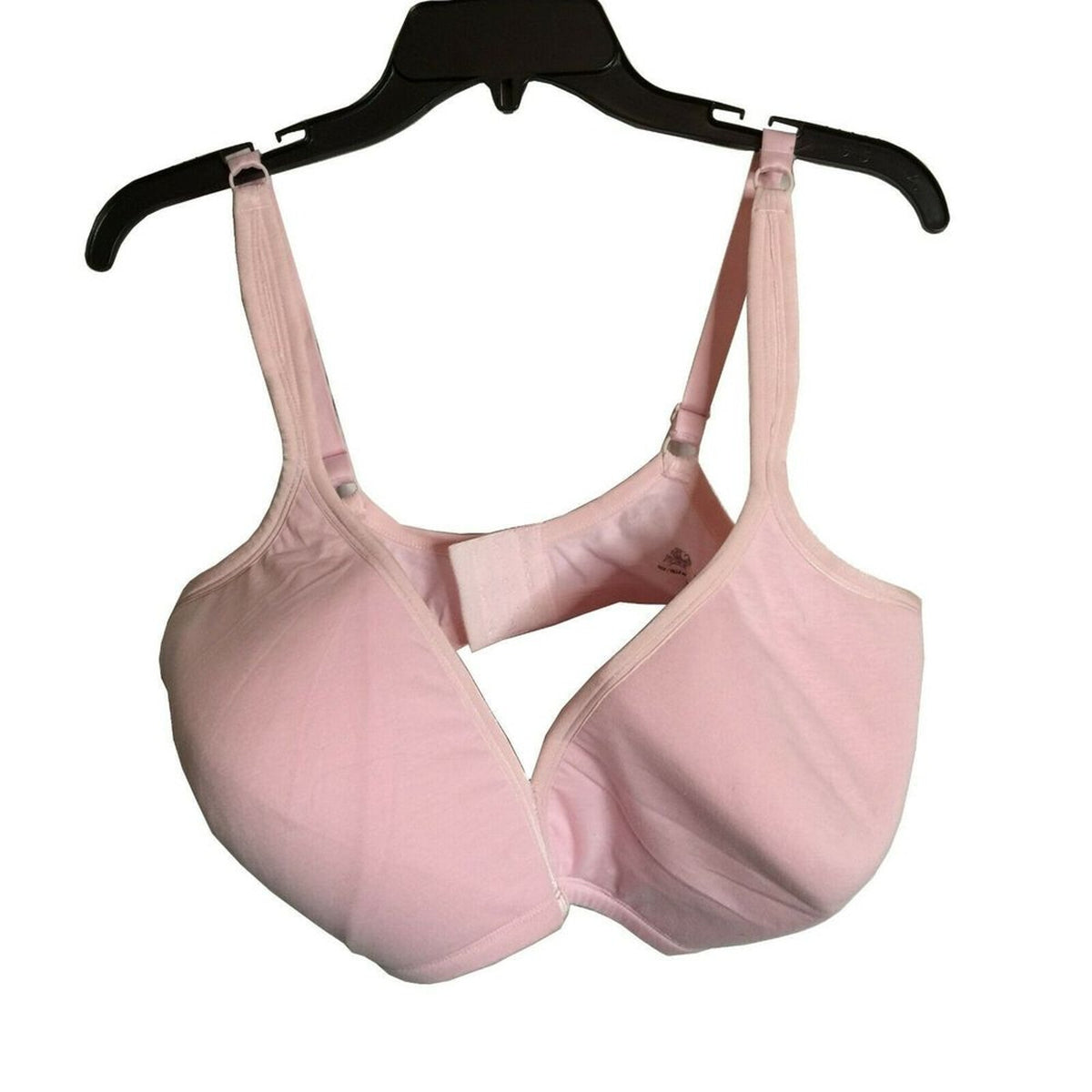 Fruit Loom Fiber Filled Wire free  Soft cup Bra 44 DD NEW Pink heavy duty soft