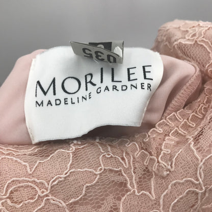 Mori Lee Madeline Gardner Chiffon Embroidered Princess Lace Dress Blush/Pink 14