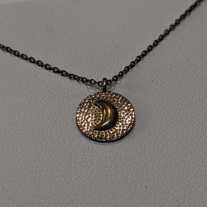 Argento Vivo Sterling Silver 18" long Crescent Moon Pendant Charm Necklace NWT