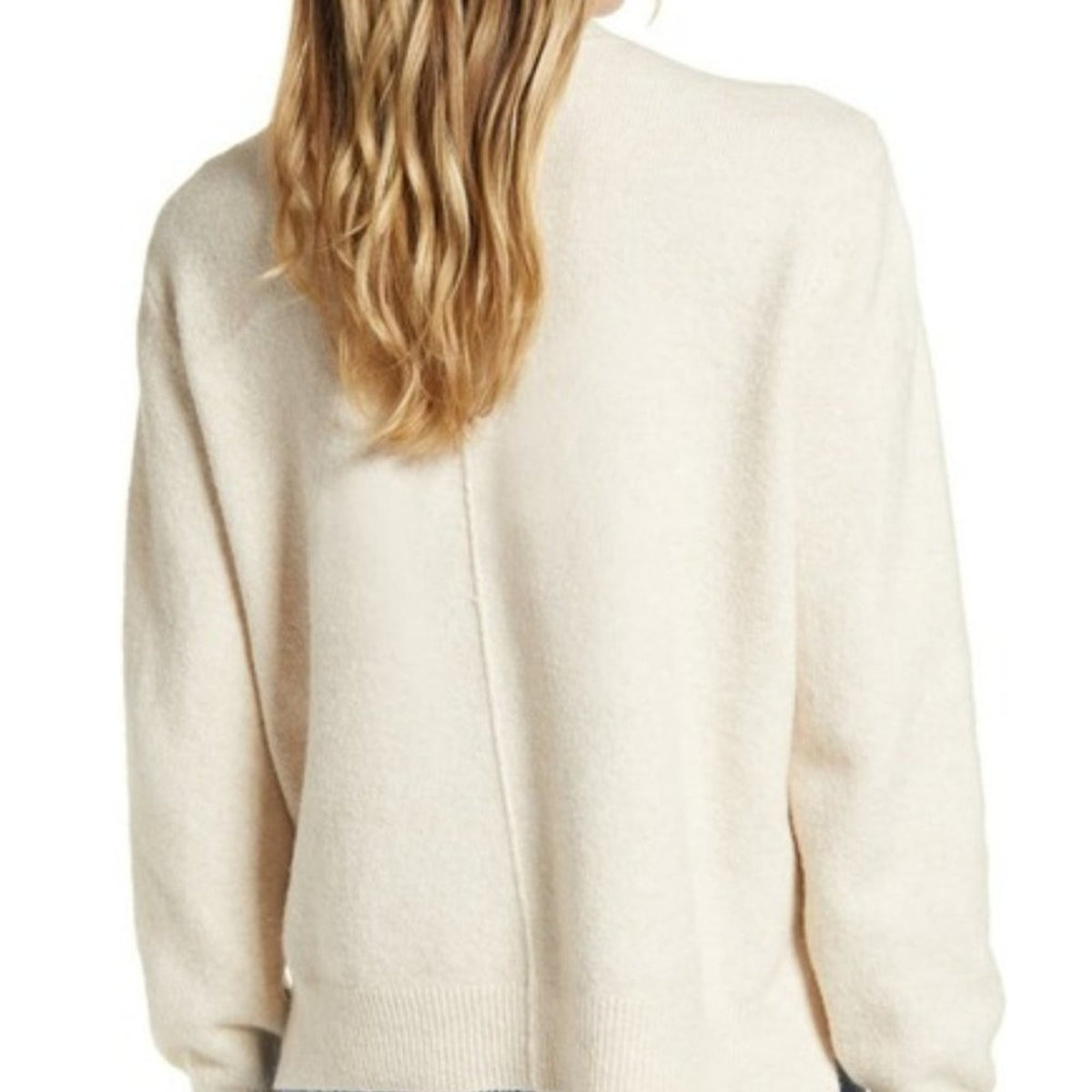 Treasure Bond Pullover Sweater Crew Neck Long Sleeves Ribbed Trim Oatmeal LARGE
