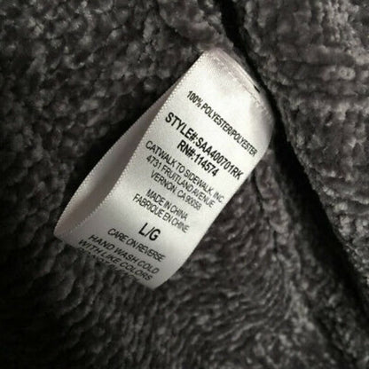 Pleione Pullover Marble Grey Sweater Size LaRGeTurtle neck Long Sleeve NEW cozy