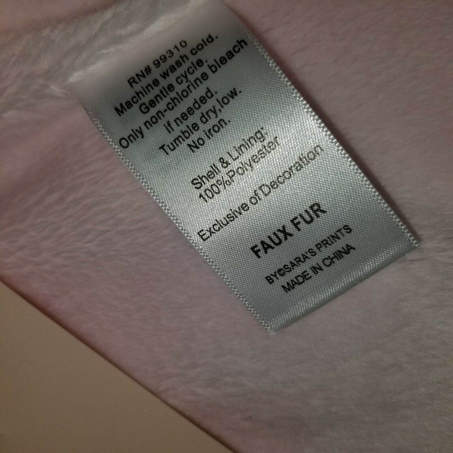Widgeon Faux Fur Vest Full Front Zip Mock Neck Sleeveless 2 Front Pockets Pink 4