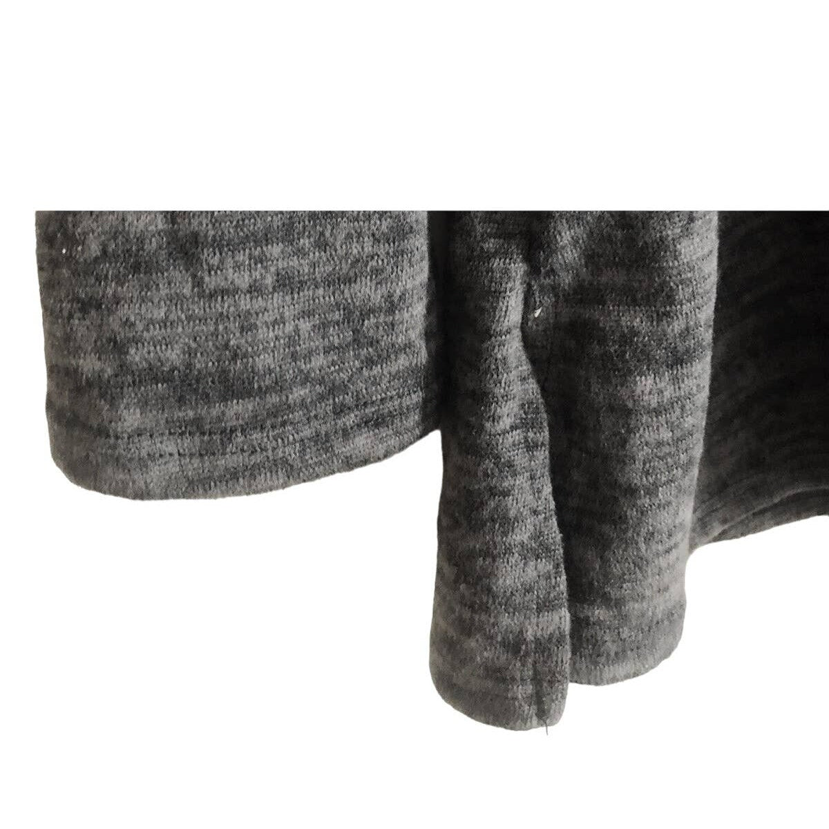 Forgotten Grace Brushed Hacci Pullover Tunic Top Sz Small in Dark Charcoal NWT