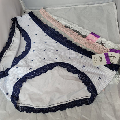 Jenni Ultra Soft Mix & Match Hipster Pantie 3 Pack Size XXLarge