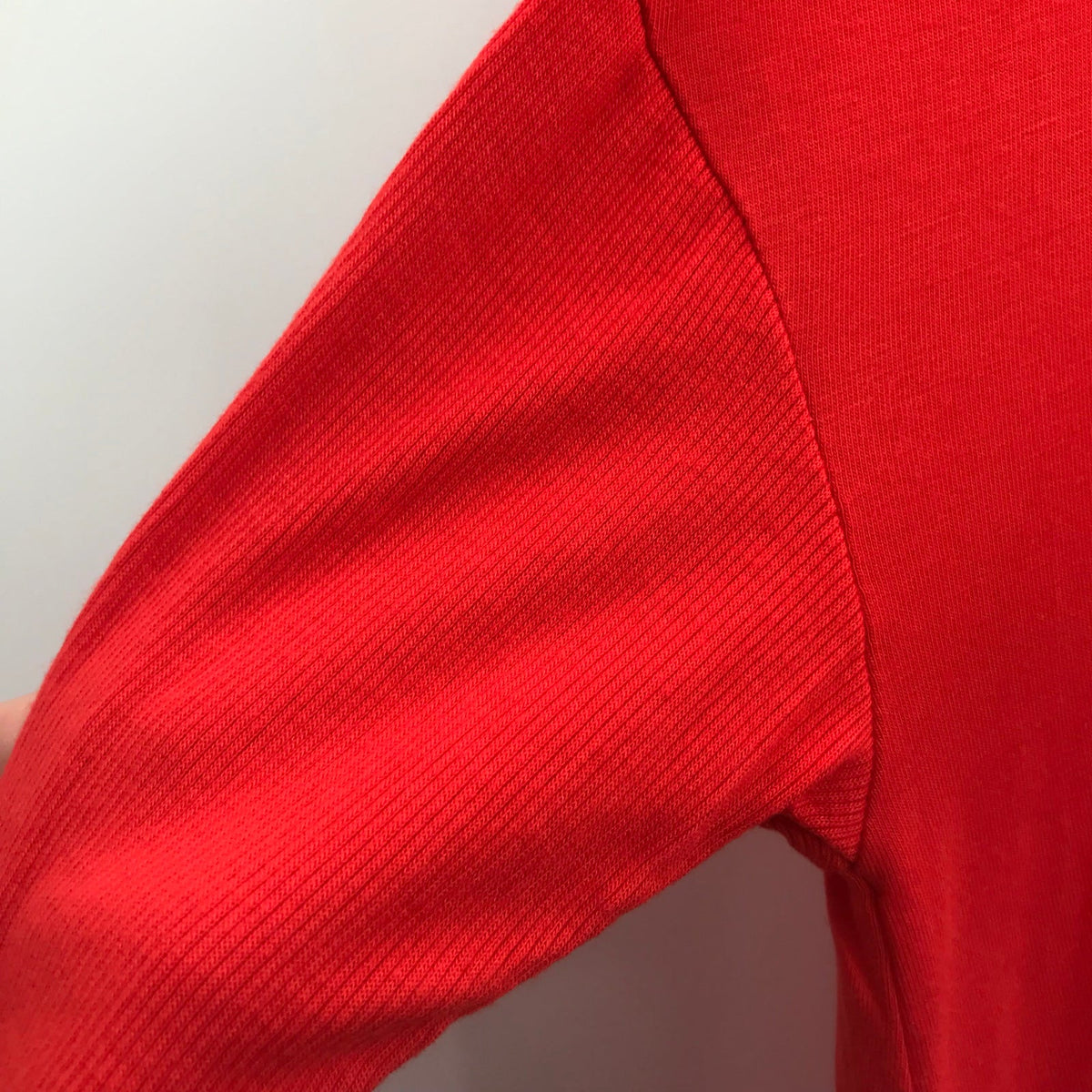 Free People Love Glare Blouse Top Long Sleeves V-Neck Red Size X-Small NWT