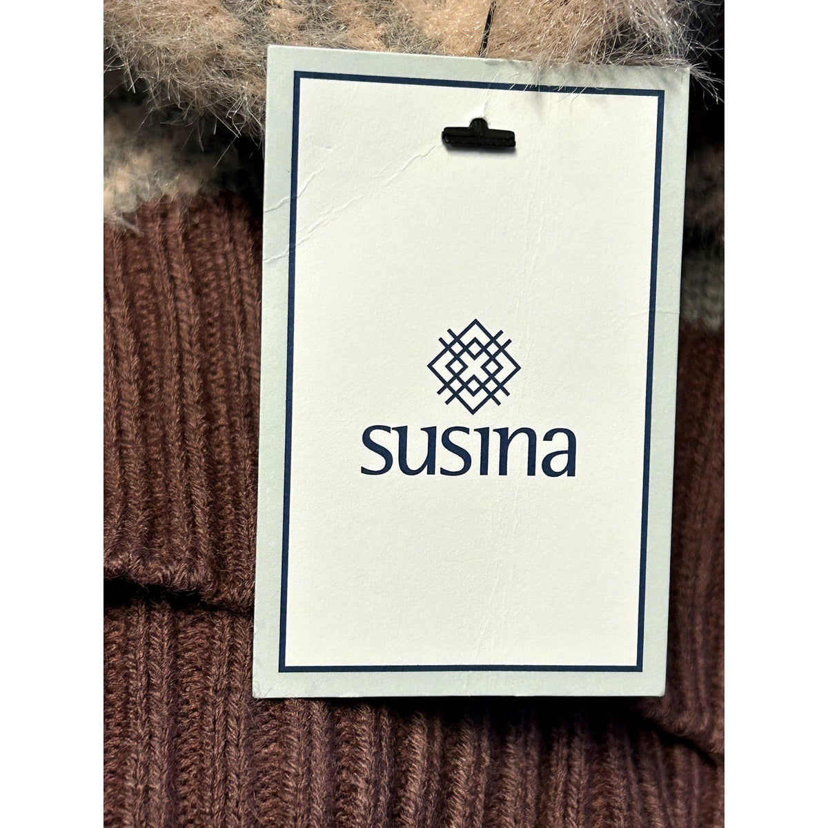 Susina NWT Classic Checkered Pullover Sweater Long Sleeve Crew Neck Size MP