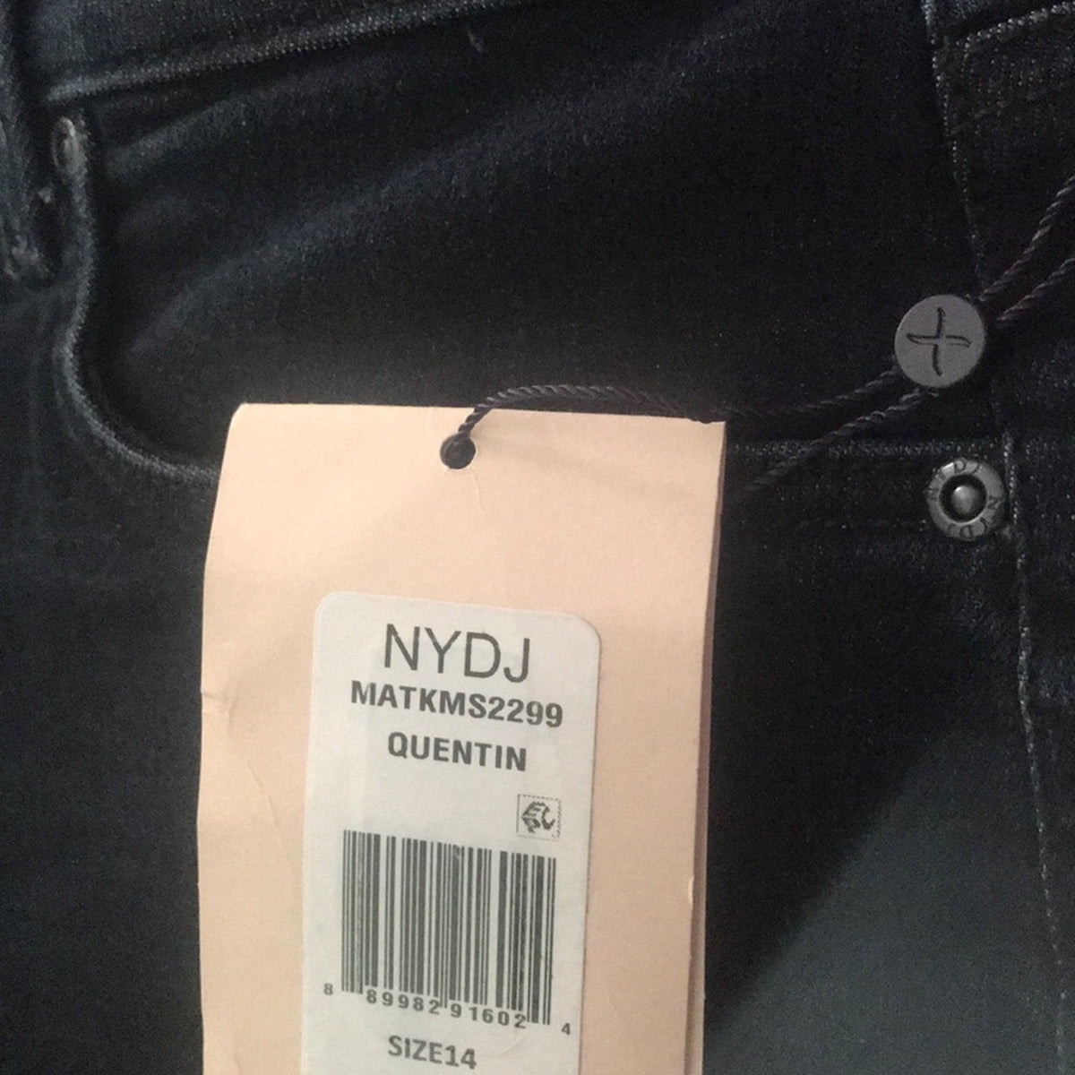 NYDJ Marilyn Stretch Ankle Straight Leg Jeans 14 Not your Daughters Jeans NEW