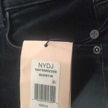 NYDJ Marilyn Stretch Ankle Straight Leg Jeans 14 Not your Daughters Jeans NEW
