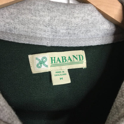 Haband  Long Sleeve Activewear Jacket Front Pocket Green Full zip Medium