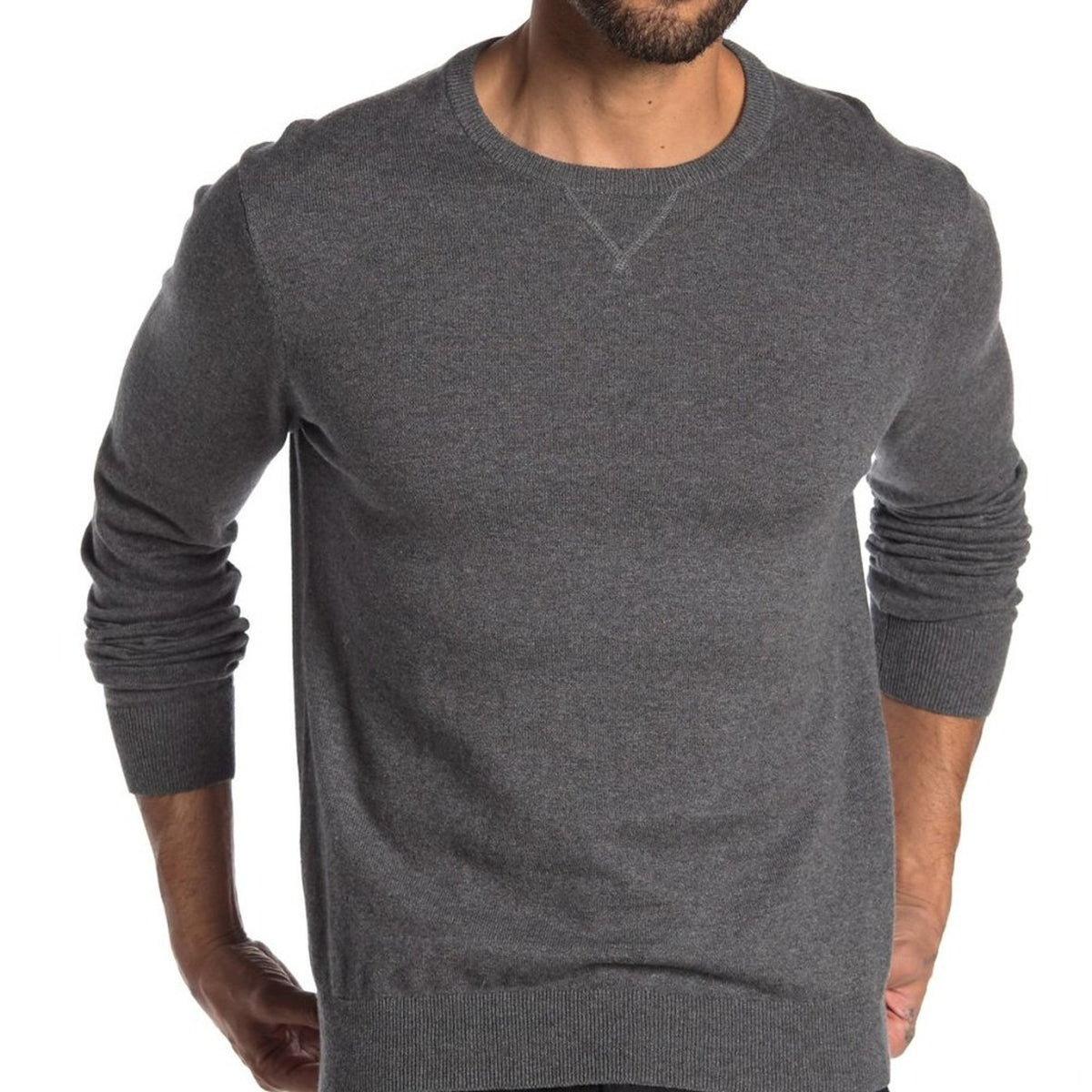 WALLIN & BROS Classic Crew Neck Pullover Sweater Long Sleeve Ribbed Cuffs Small