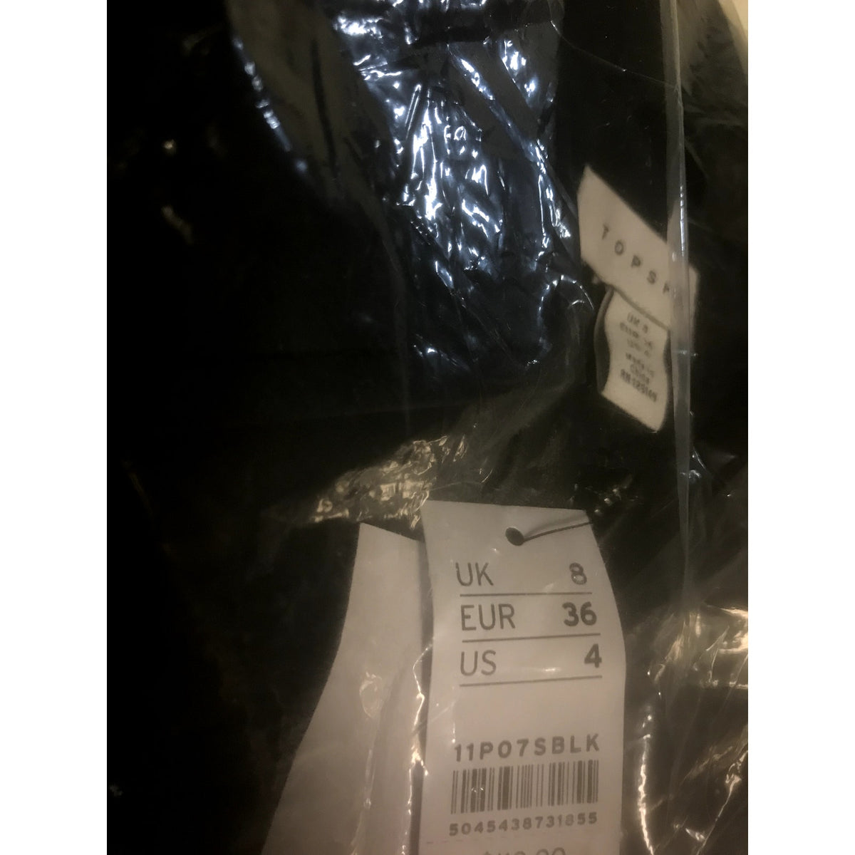 Topshop NWT Fringe Trim Faux Leather Jacket Black Size 4 US Moto Coat X-Small